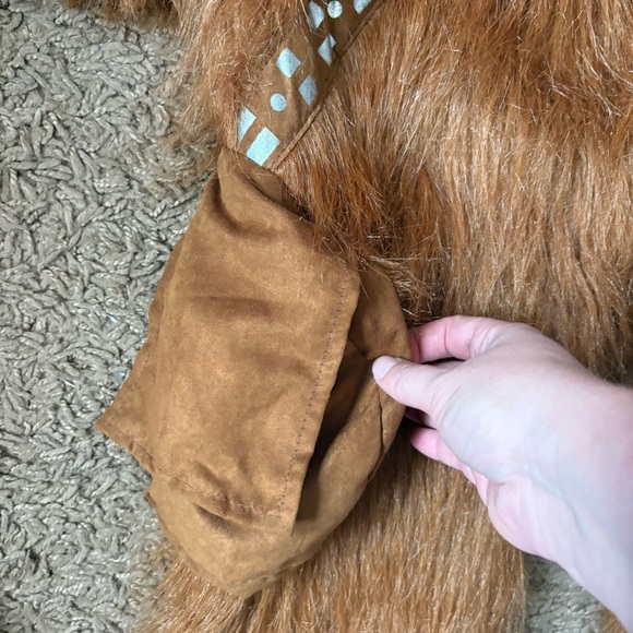 Star Wars Full Body Chewbaca Kids Furry Brown Costume Large BROKEN ZIPPER - Picture 4 of 7